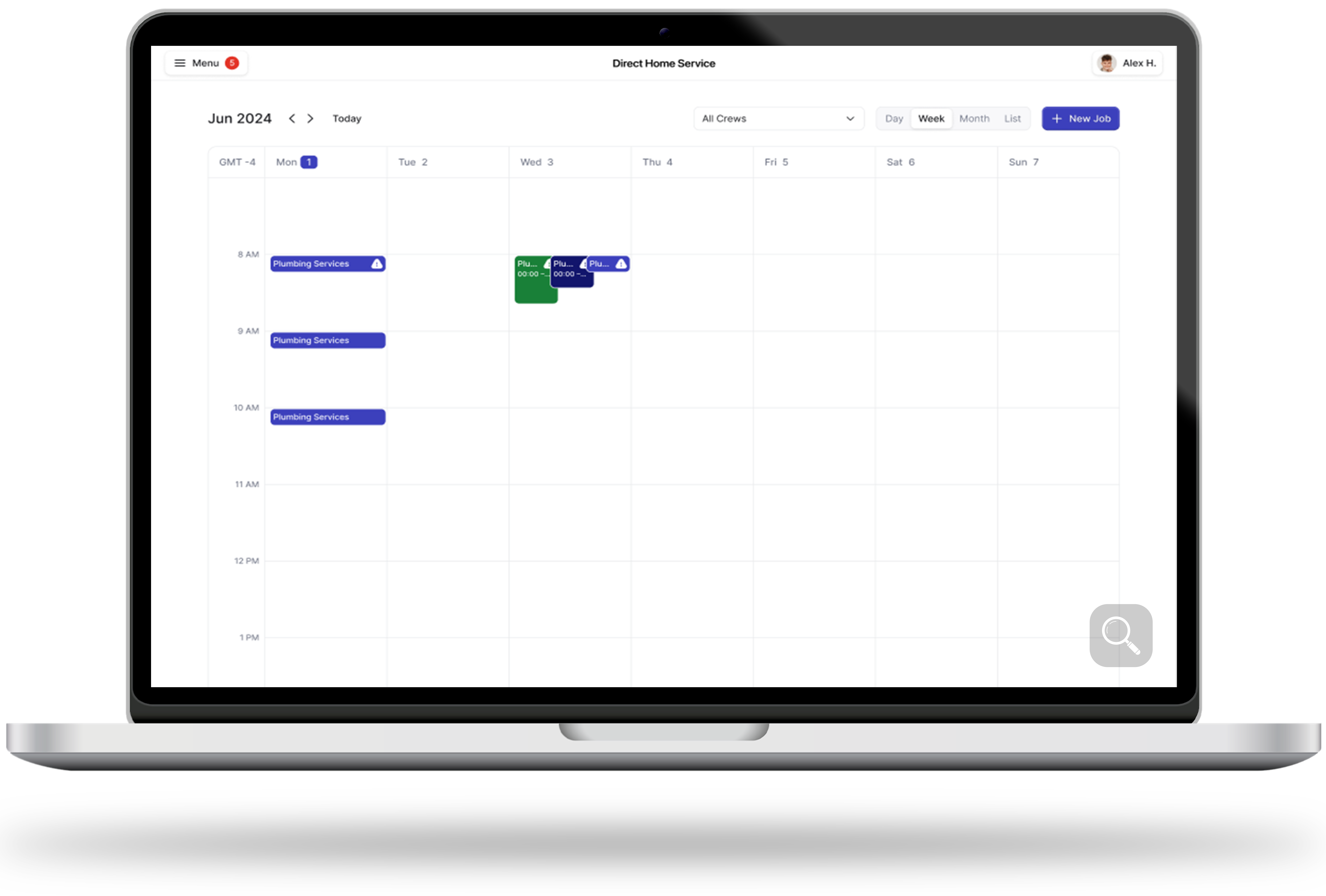 Scheduler view